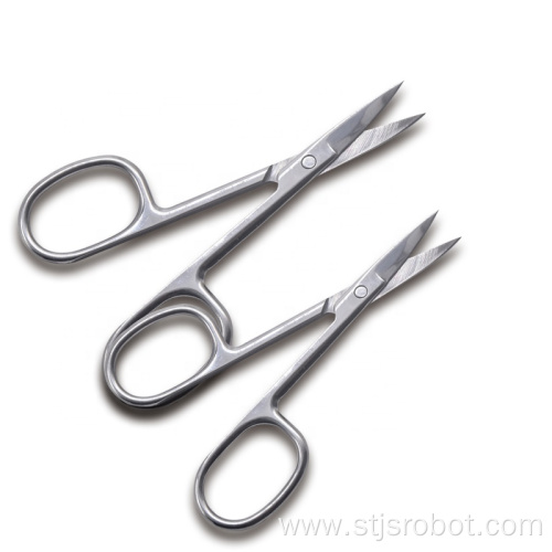 Professional Nail Scissor Manicure For Nails Eyebrow Nose Eyelash Cuticle Scissors Curved Pedicure